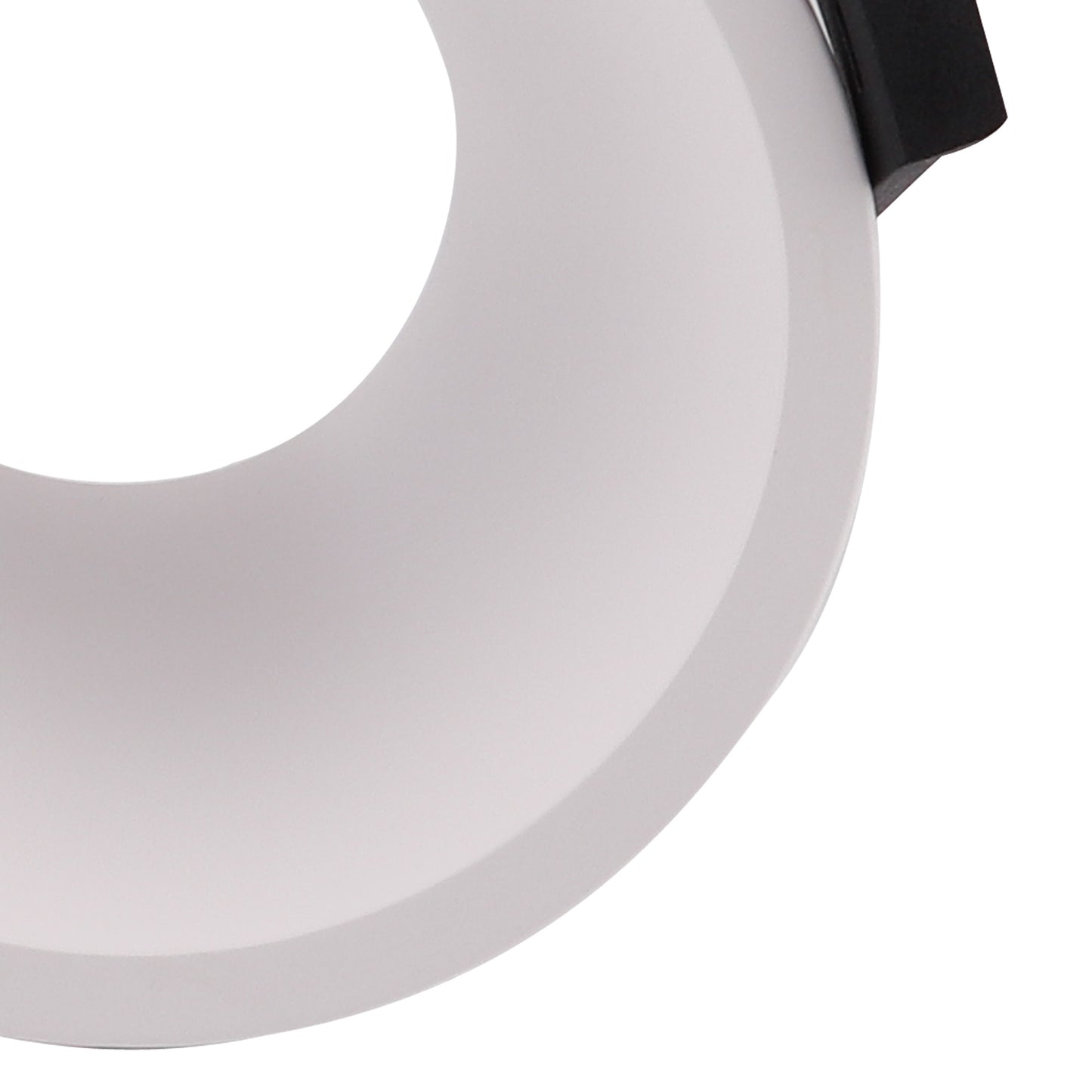 Lamborjini Funnel 45°, 85mm Cut Out, Spotlight Round, 1 x GU10 (Max 12W), White, Lampholder Included by Mantra