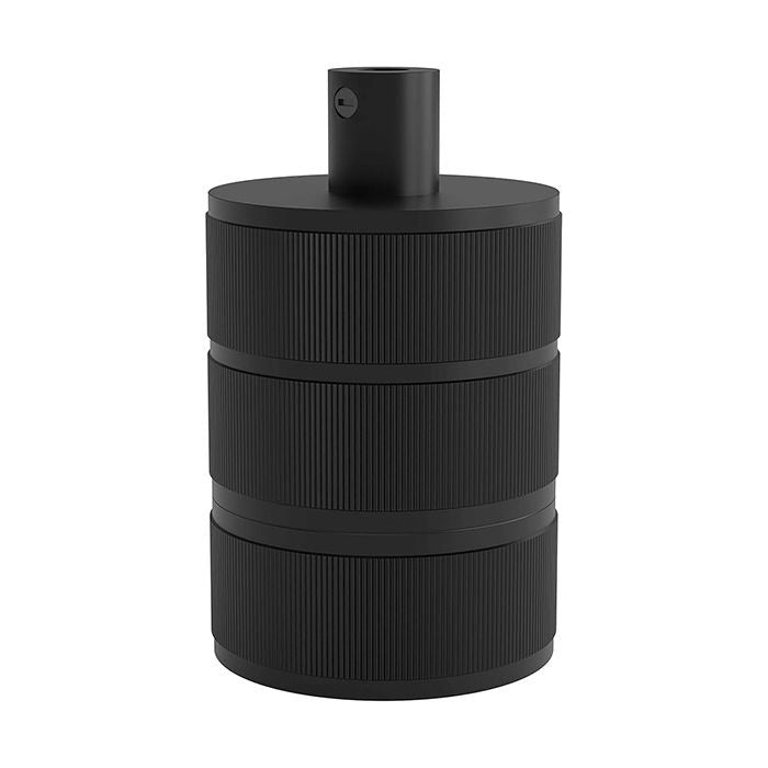 5lt Black Multi Drop Pendant with Amber Decorative Glass Filament Bulbs