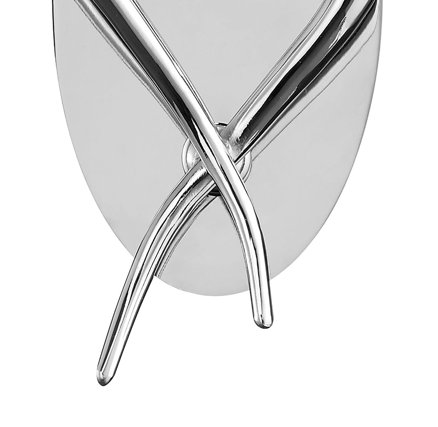 Loewe Wall Lamp Switched 2 Light E14, Polished Chrome With Cream Shade by Mantra