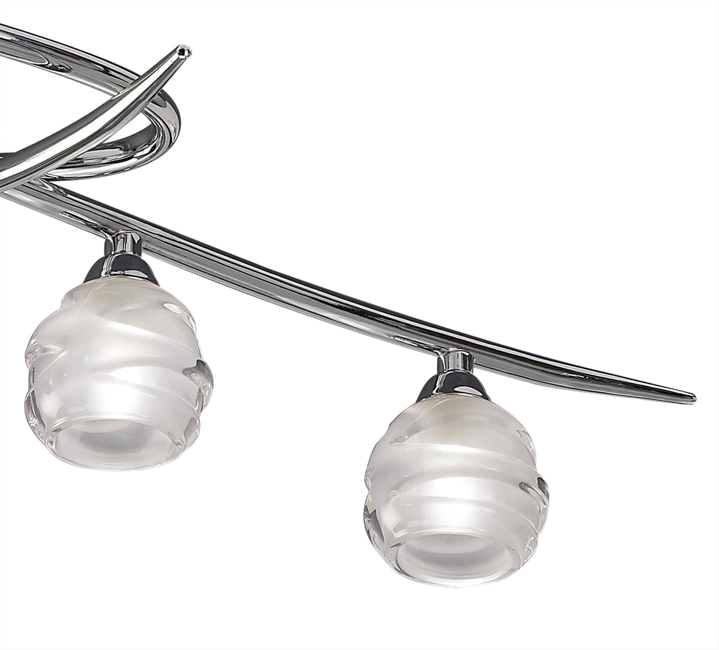 Loop Rectangular Telescopic 8 Light G9 ECO Line, Polished Chrome by Mantra