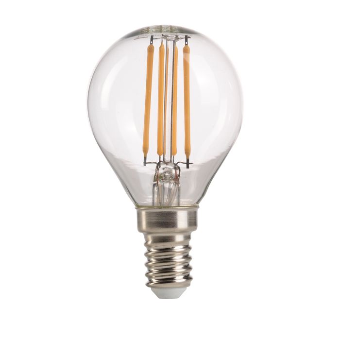Golf Ball LED E14 Lamp - Clear Glass