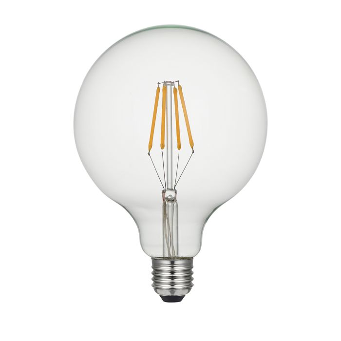 Large Clear Globe LED E27 Lamp - Clear Glass