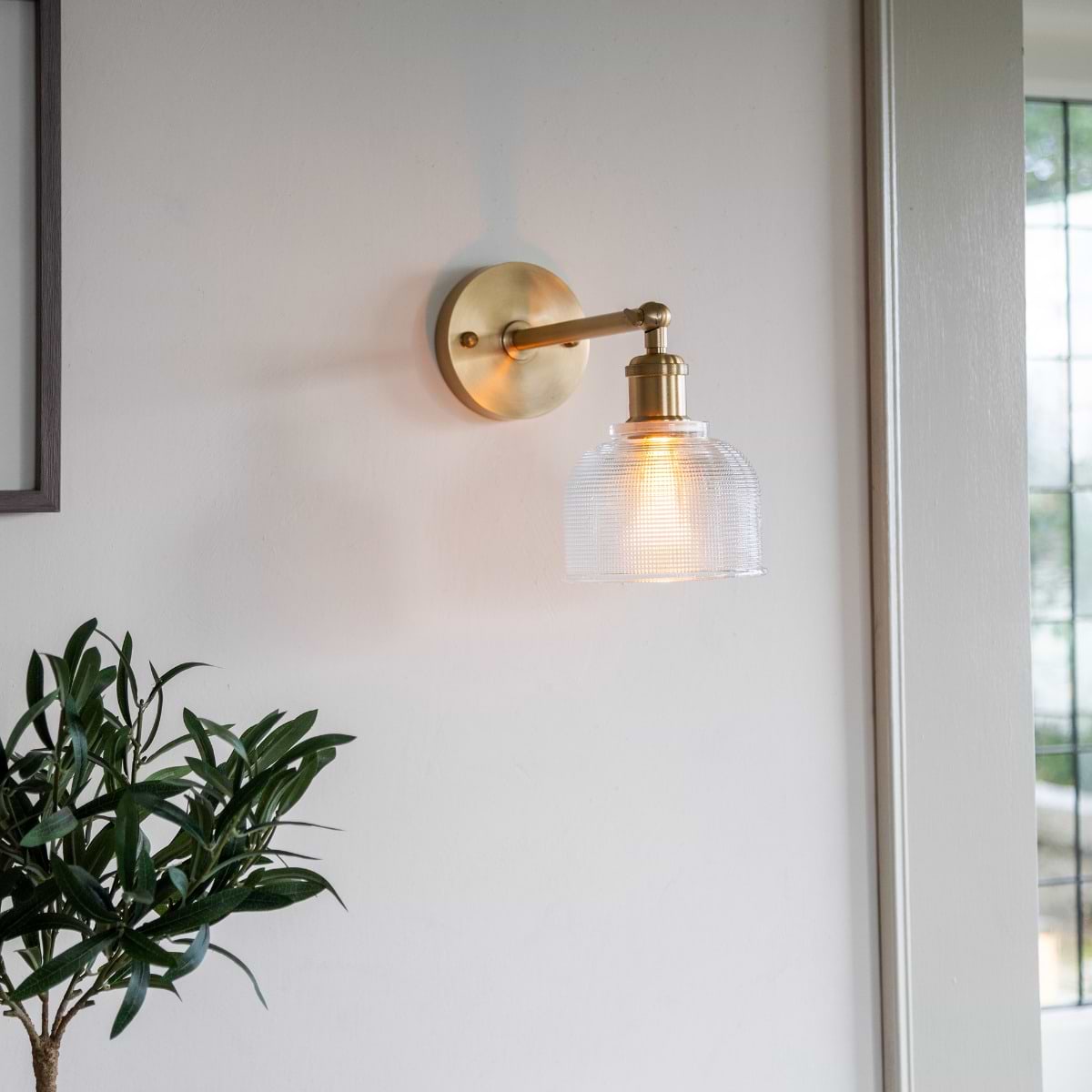 Bronte Prismatic Glass Wall Light