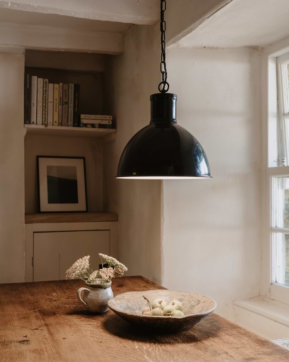 Wardour Industrial Bay Pendant Squid Ink Blue - Soho Lighting