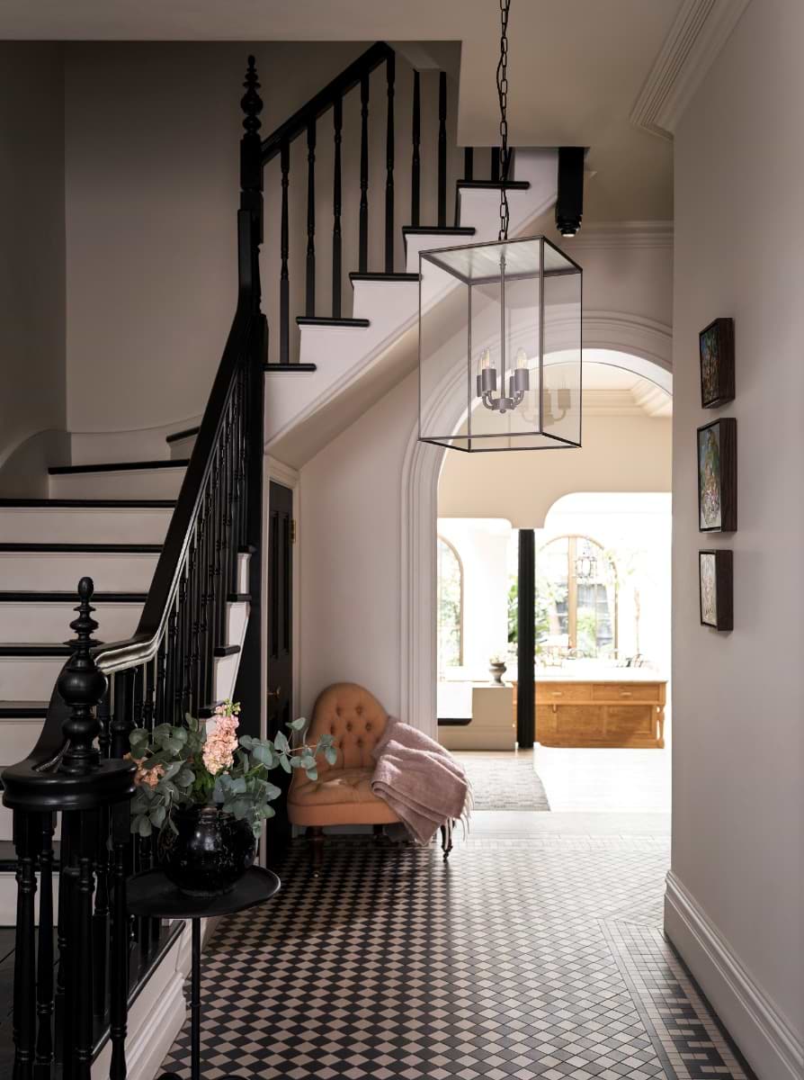 Soho Lighting Langdon Lantern Pendant Light Medium Blackened Brass