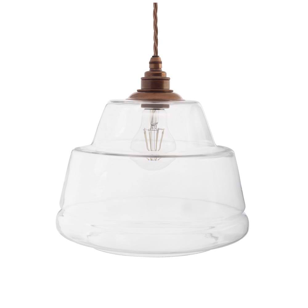 James Step Glass Pendant Light