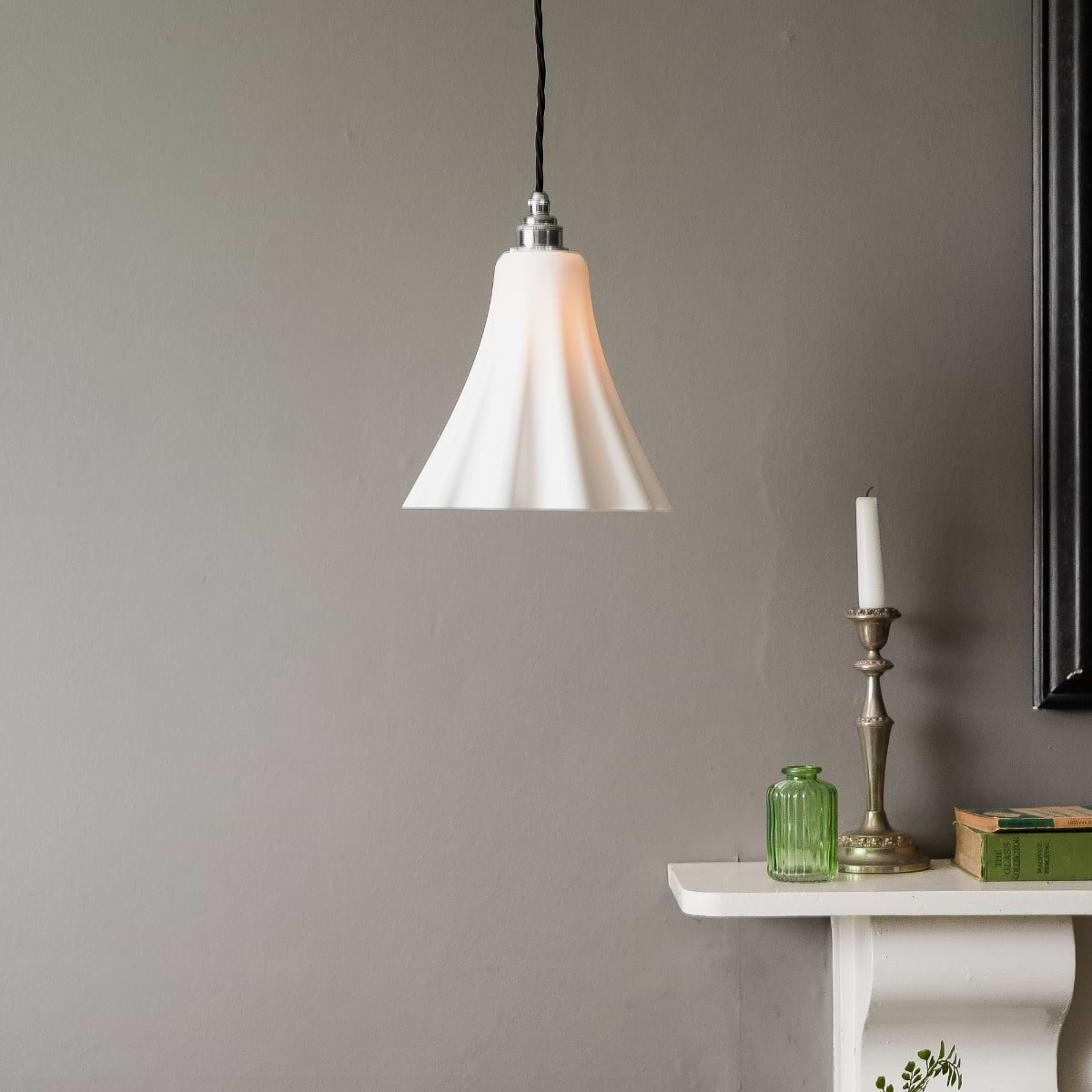 Bluebell Pendant Light in Surf White