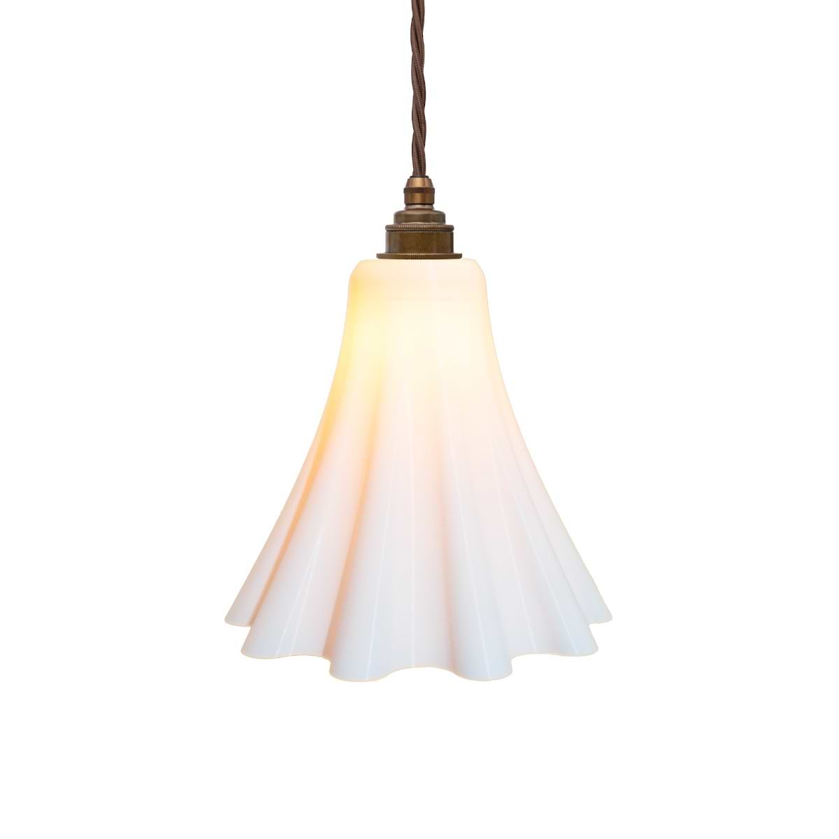 Bluebell Pendant Light in Surf White