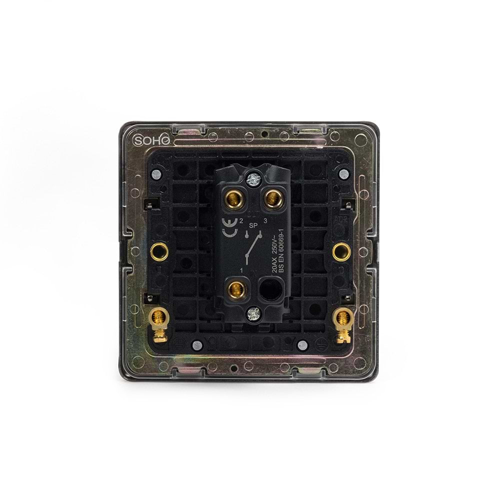 The Belgravia Collection Old Brass 1 Gang 2 Way Toggle Switch