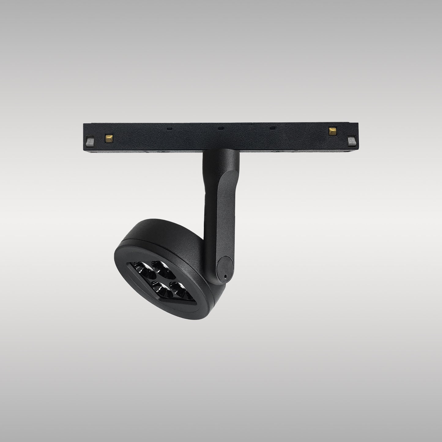 Magneto Track Disc Spotlight Triac Dimmable, 10W LED, 3000K, 800lm, Black, 3yrs Warranty by Mantra