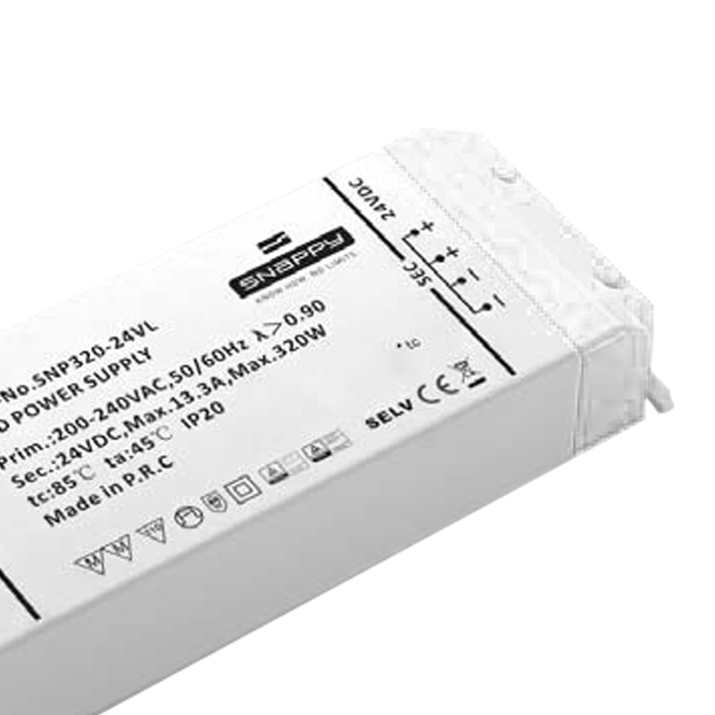 Magneto Constant Voltage Driver 48VDC 320W, Non-Dimmable by Mantra