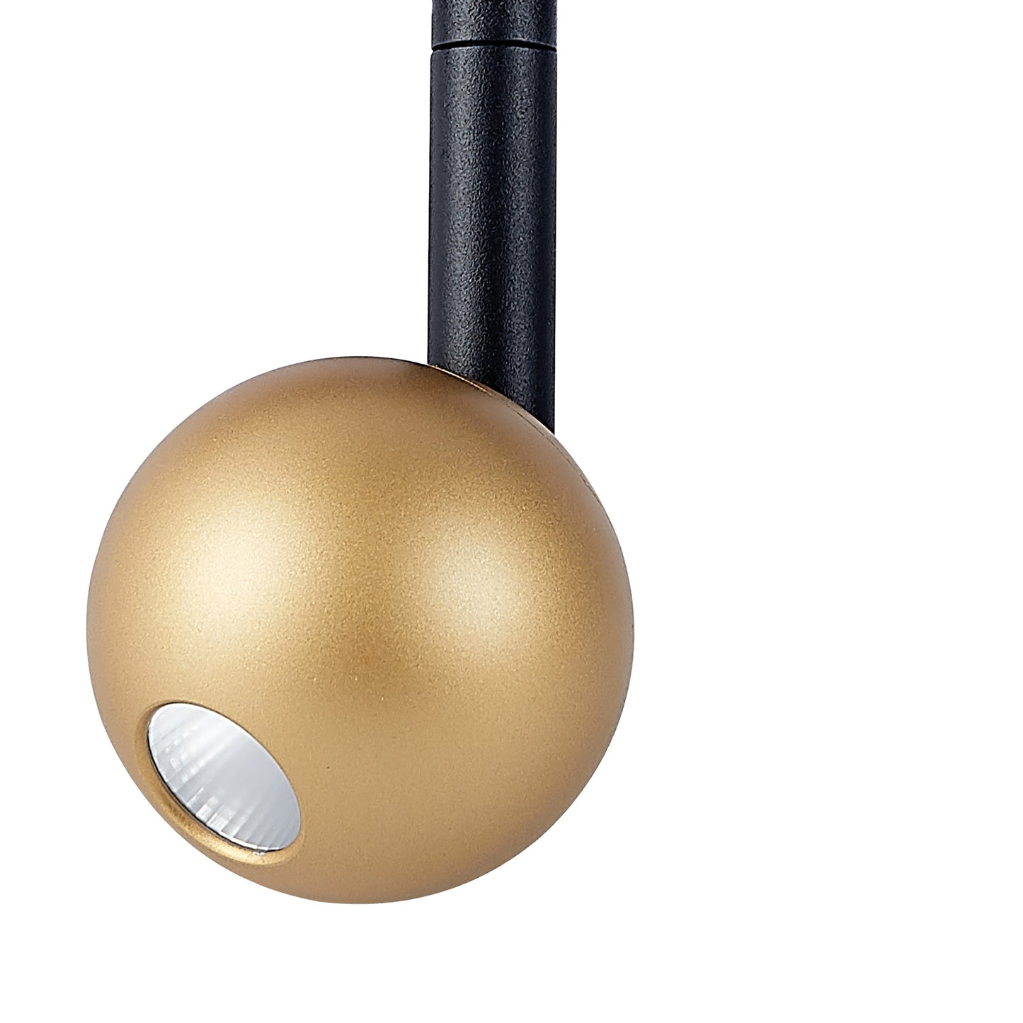 Magneto Track Ball Spotlight Triac Dimmable, 7W LED, 3000K, 560lm, Gold/Black, 3yrs Warranty by Mantra