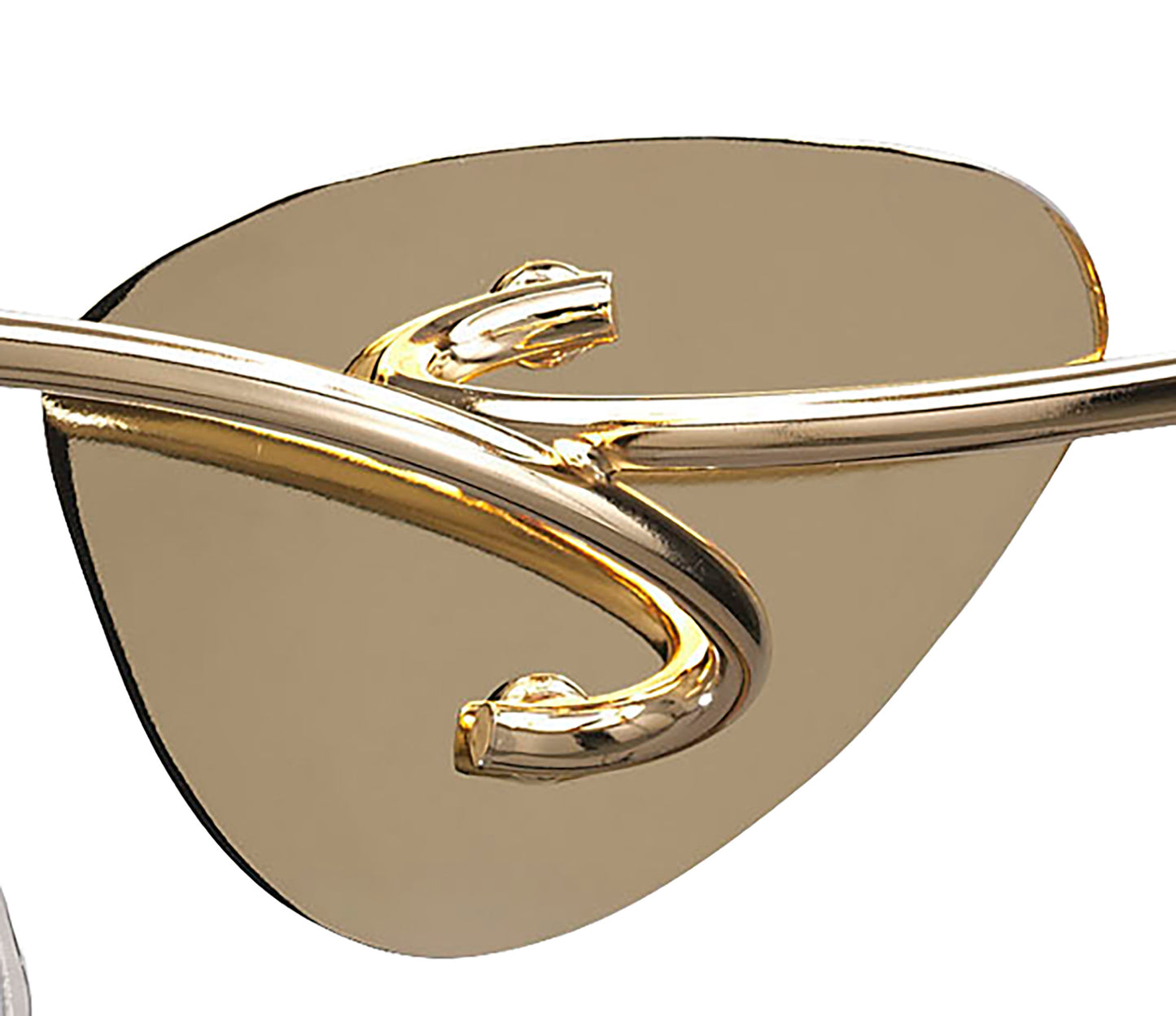 Mara Wall Lamp Switched 2 Light E14, French Gold With Black Shade by Mantra