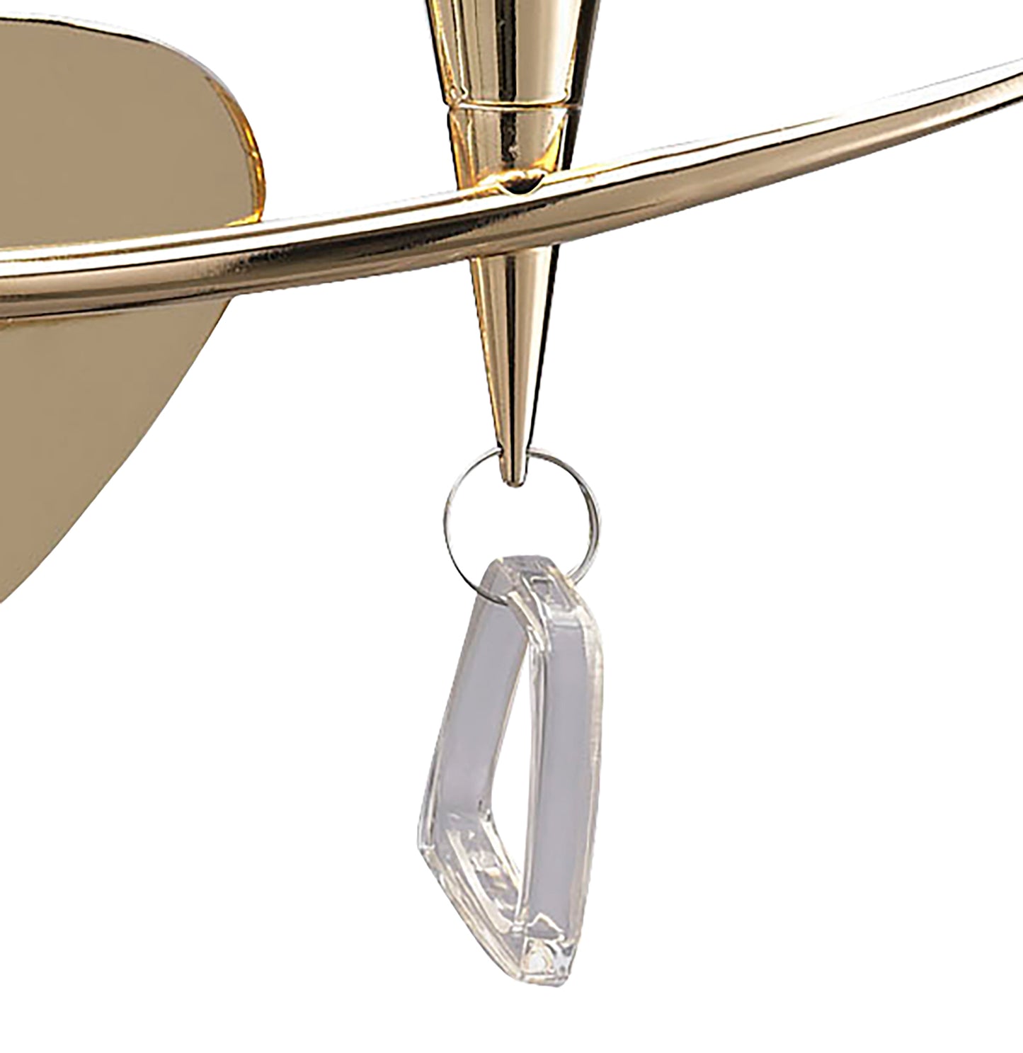 Mara Wall Lamp Switched 2 Light E14, French Gold With Black Shade by Mantra