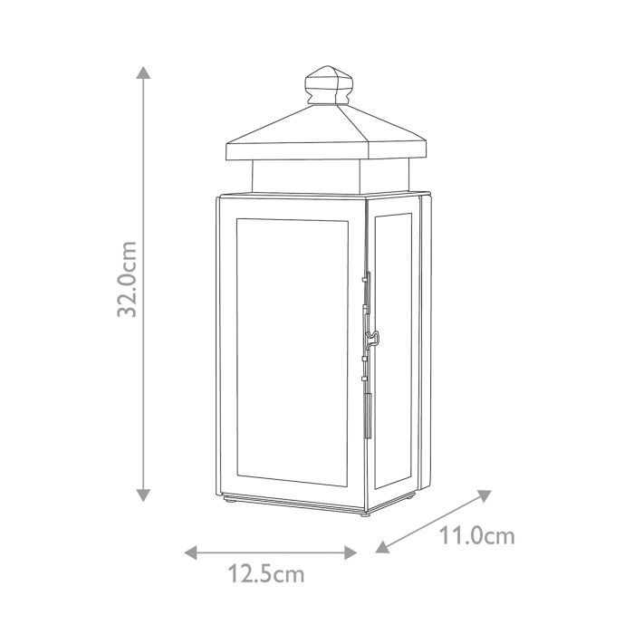 Matlock 1 Light Wall Lantern - Old Bronze