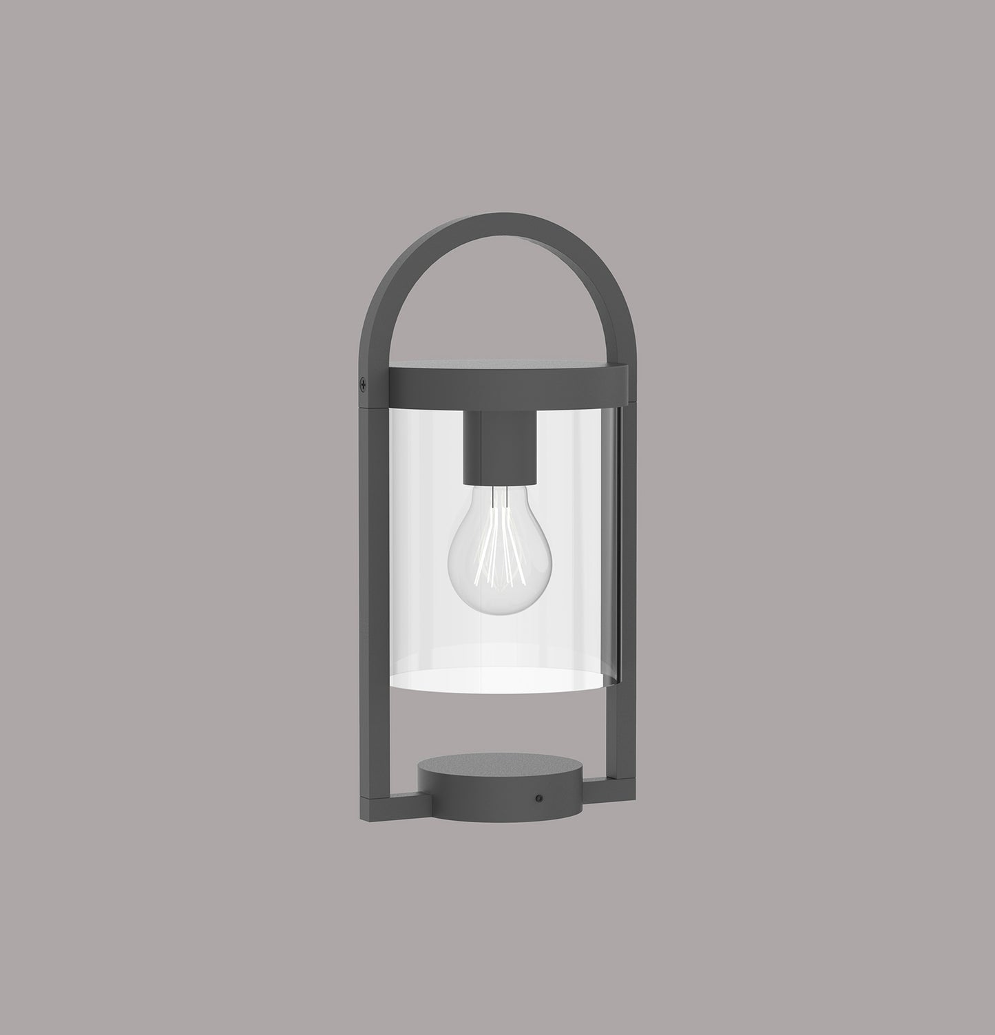 Maya Pedestal Lamp, 1 x E27, IP54, Anthracite, 2yrs Warranty by Mantra