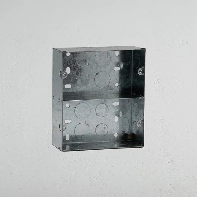 Double 2x Portrait Metal Back Box