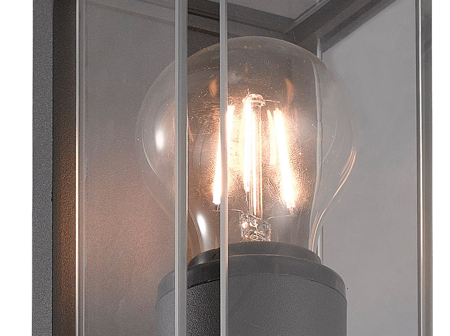 Meribel Wall Lamp, 1 x E27, IP54, Graphite, 2 Years Warranty by Mantra