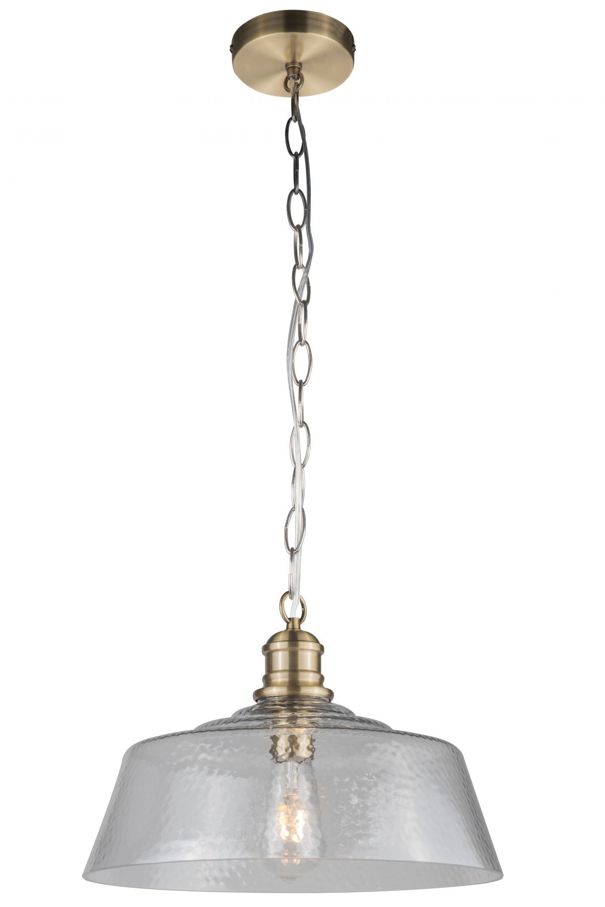 Millar1 Light Pendant Antique Brass