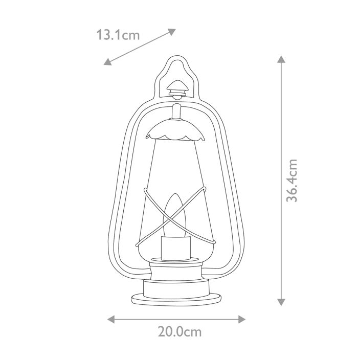 Miners 1 Light Pedestal Lantern - Old Bronze