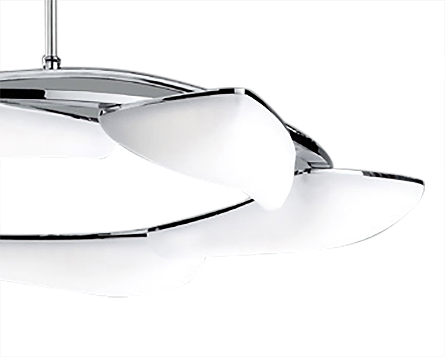 Mistral LED Telescopic 36W LED Round 3000K, 3240lm, Polished Chrome/Frosted Acrylic, 3yrs Warranty by Mantra