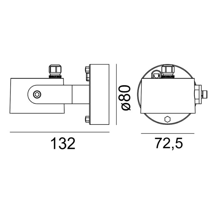 Moss LED Wall Light - Graphite