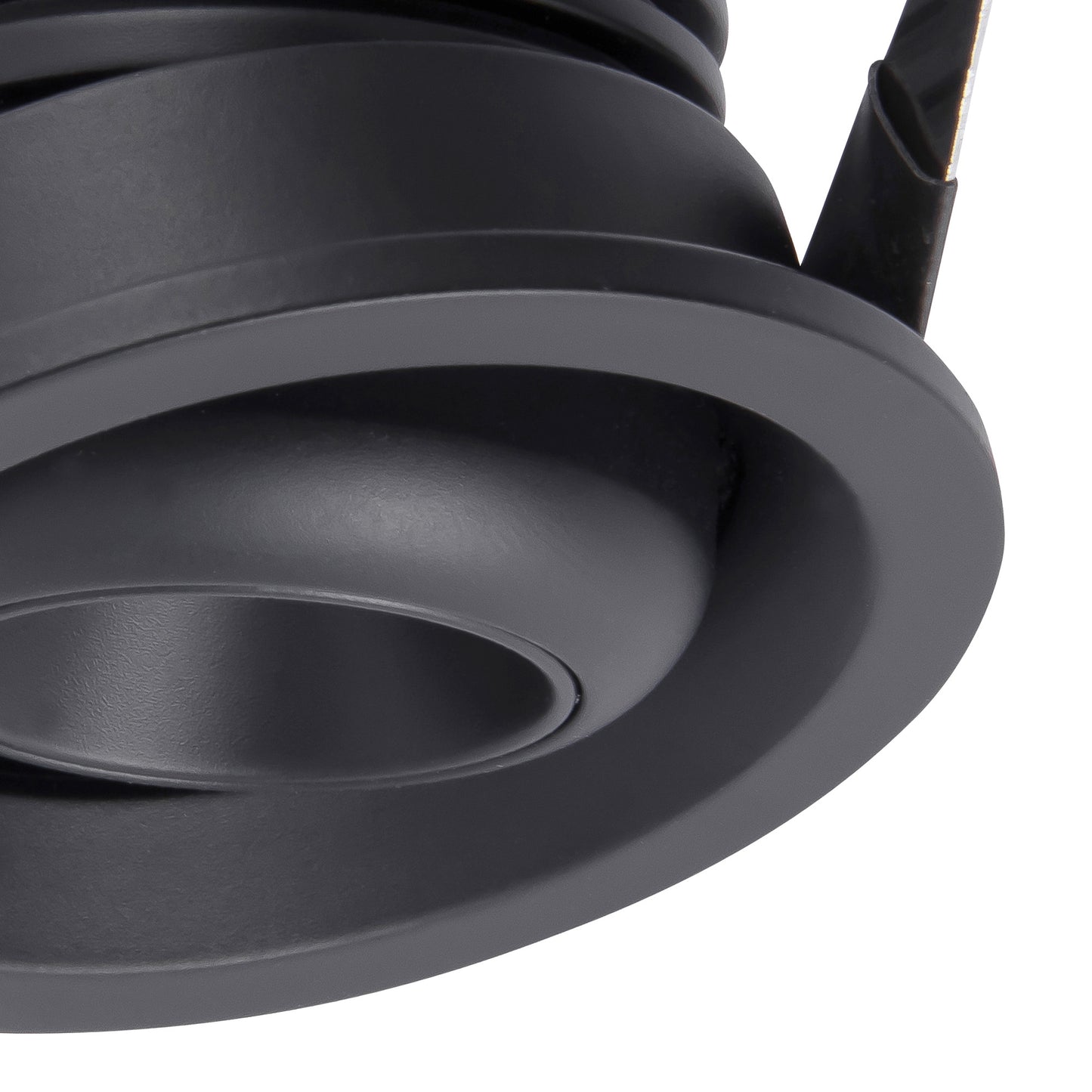 Neptuno Recessed Spotlight Mini Swivel, 3W LED, 4000K, 220lm, Black, 3yrs Warranty by Mantra