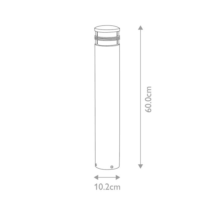 Newbrighton 1 Light Bollard - Brushed Brass