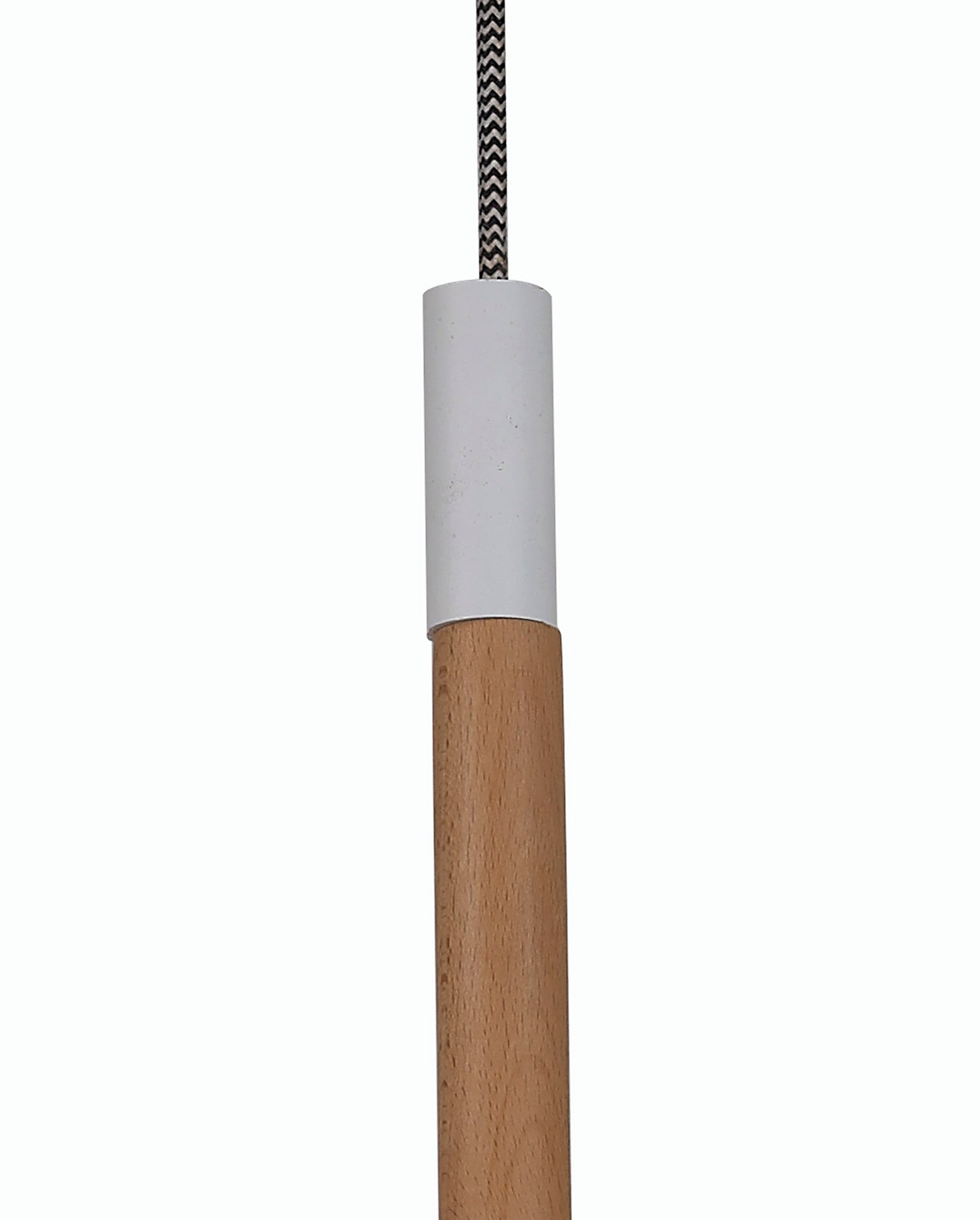 Nordica II Position Pendant 3 Light 3x23W E27, White/Beech With White Shades by Mantra