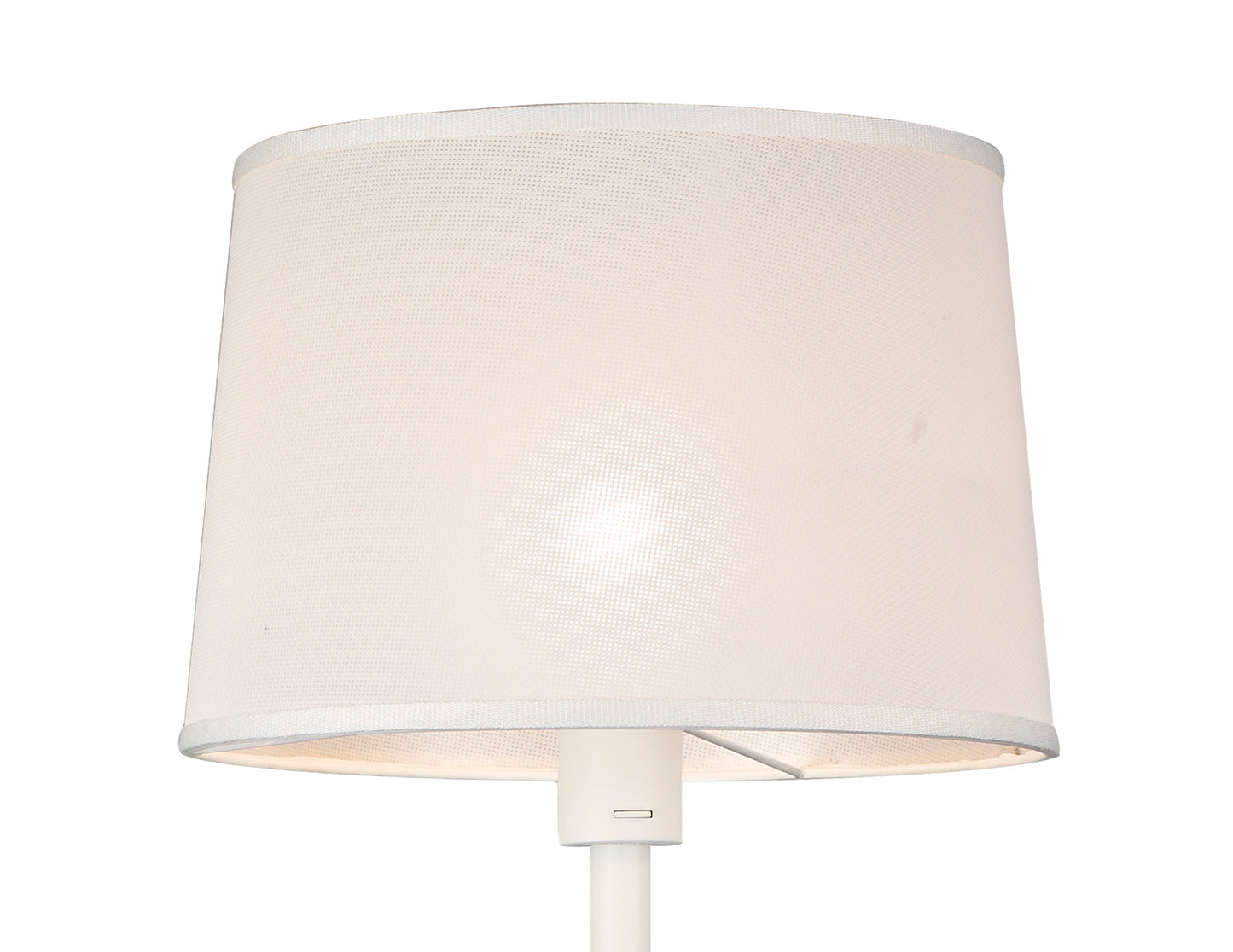Nordica II Floor Lamp With USB Socket, 1x23W E27, White/Beech With White Shade by Mantra