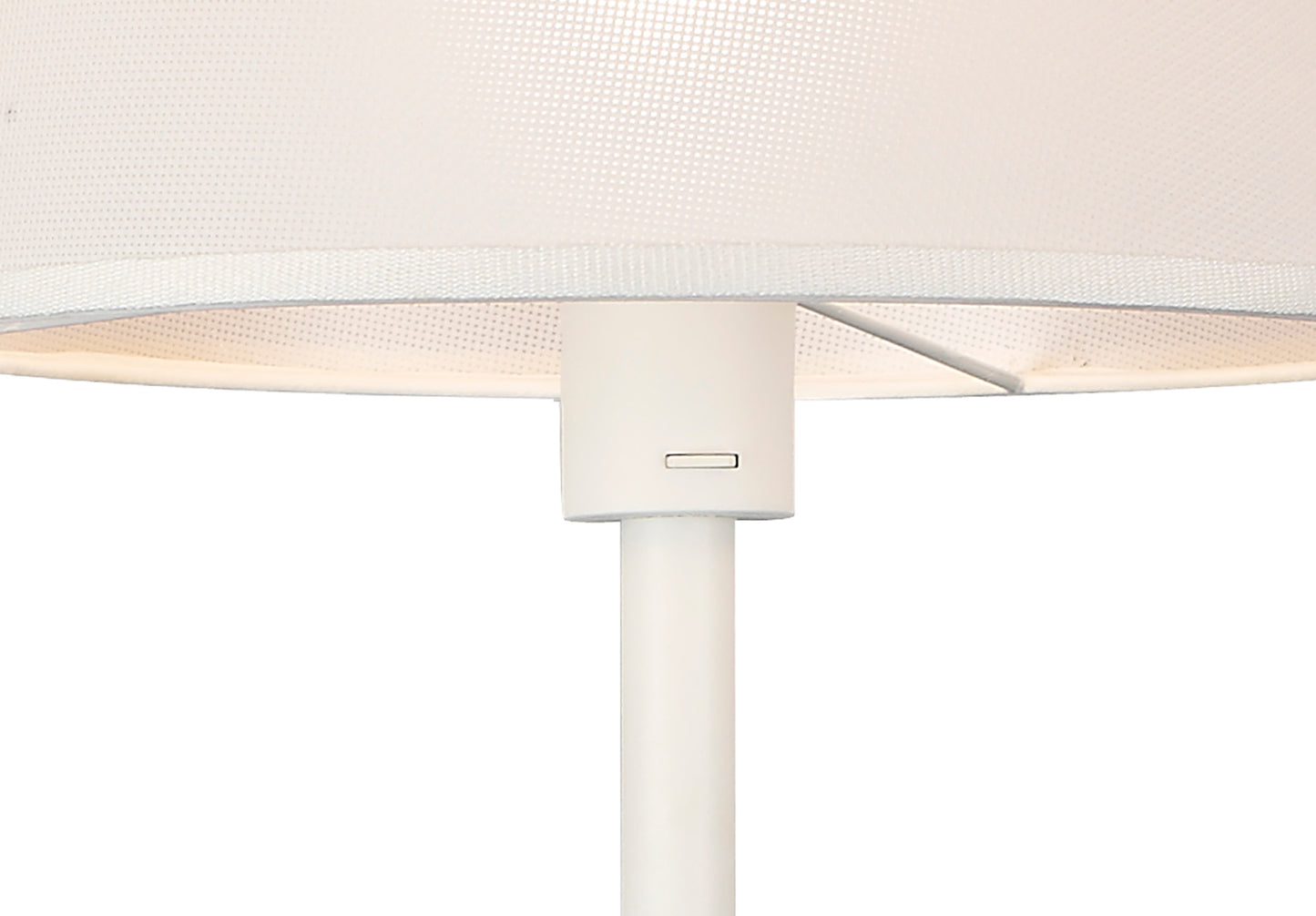 Nordica II Floor Lamp With USB Socket, 1x23W E27, White/Beech With White Shade by Mantra