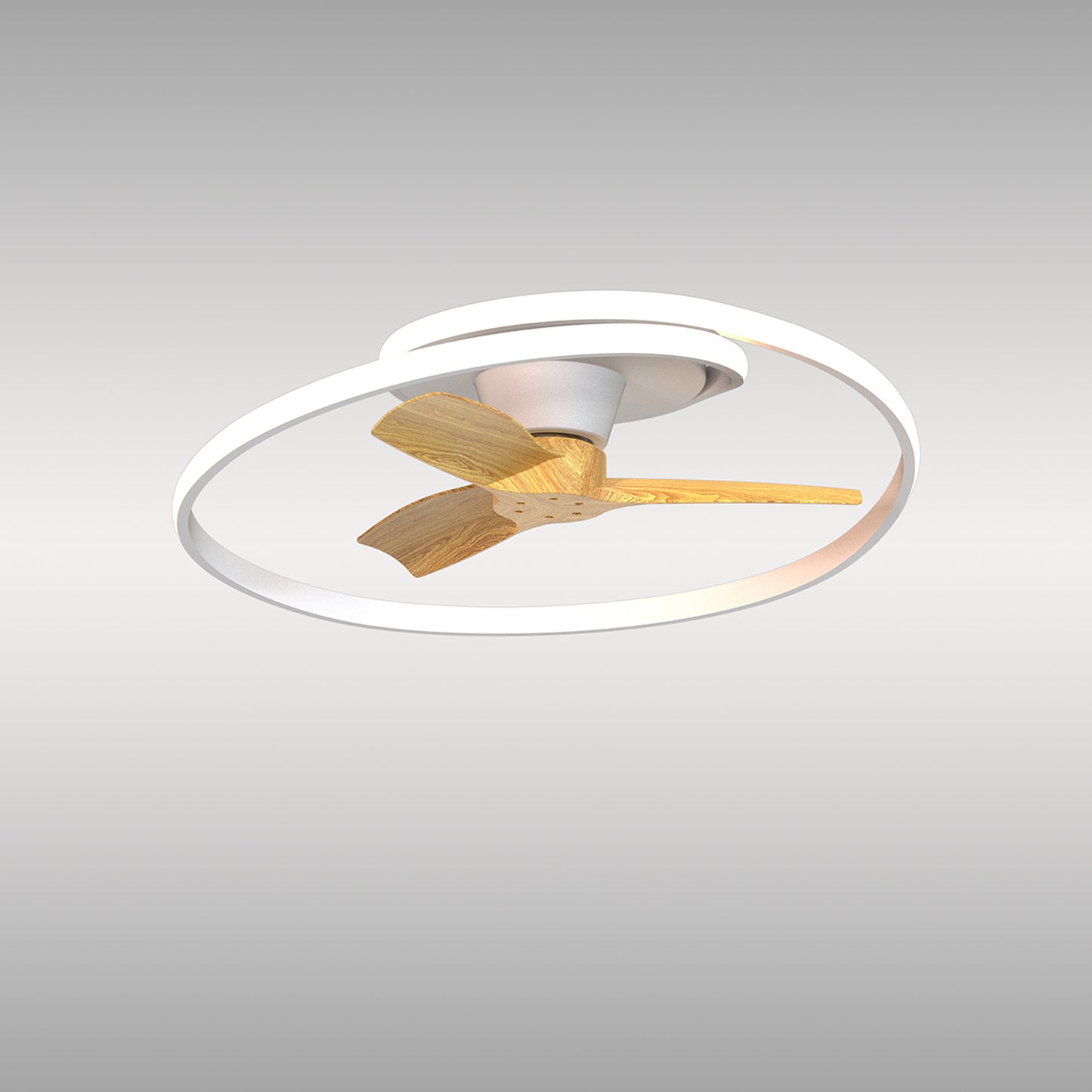 Ocean 60W LED Dimmable Ceiling Light With Built-In 35W DC Reversible Fan, Wood, 4200lm, 5yrs Warranty by Mantra