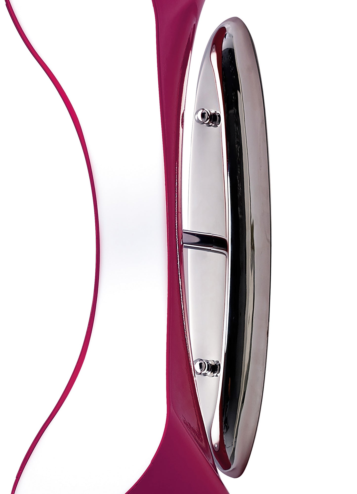 Ora Wall Lamp 2 Light E27, Gloss Purple/White Acrylic/Polished Chrome, CFL Lamps INCLUDED by Mantra