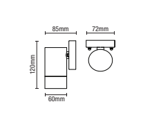 Brac Solid Brass Outdoor Up or Down Wall Light, Antique Brass