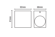 Fleet Outdoor Square Wall Down Light, Anthracite