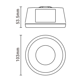 Ceta Surface Mount Corridor PIR Sensor - White