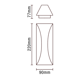 Stroud Outdoor LED 6 Watt Wall Light, Black