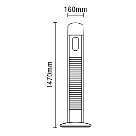 Amber - 3000w Floor Standing Patio Heater with PIR