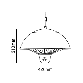 Onyx - Pendant Patio Heater