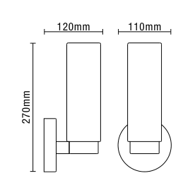 Sparti Bathroom Wall Light, Satin Brass