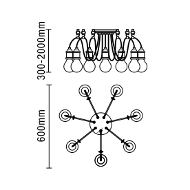 Padua 7lt Cable Ceiling AntCop