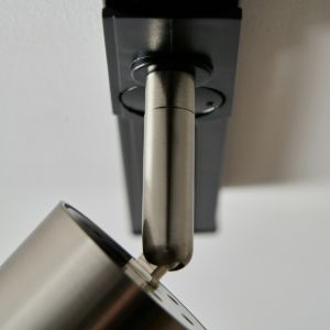 Cory Single Track Head Satin Nickel /Black Low Profile Connection