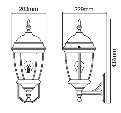 Travers Large Lantern Bronze