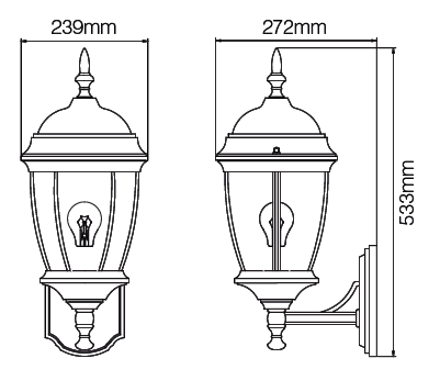 Travers Extra Large Lantern Bronze