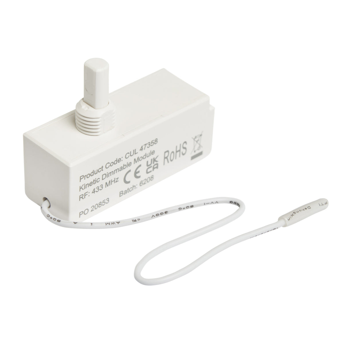 Kinetic Universal Push Dimmer White