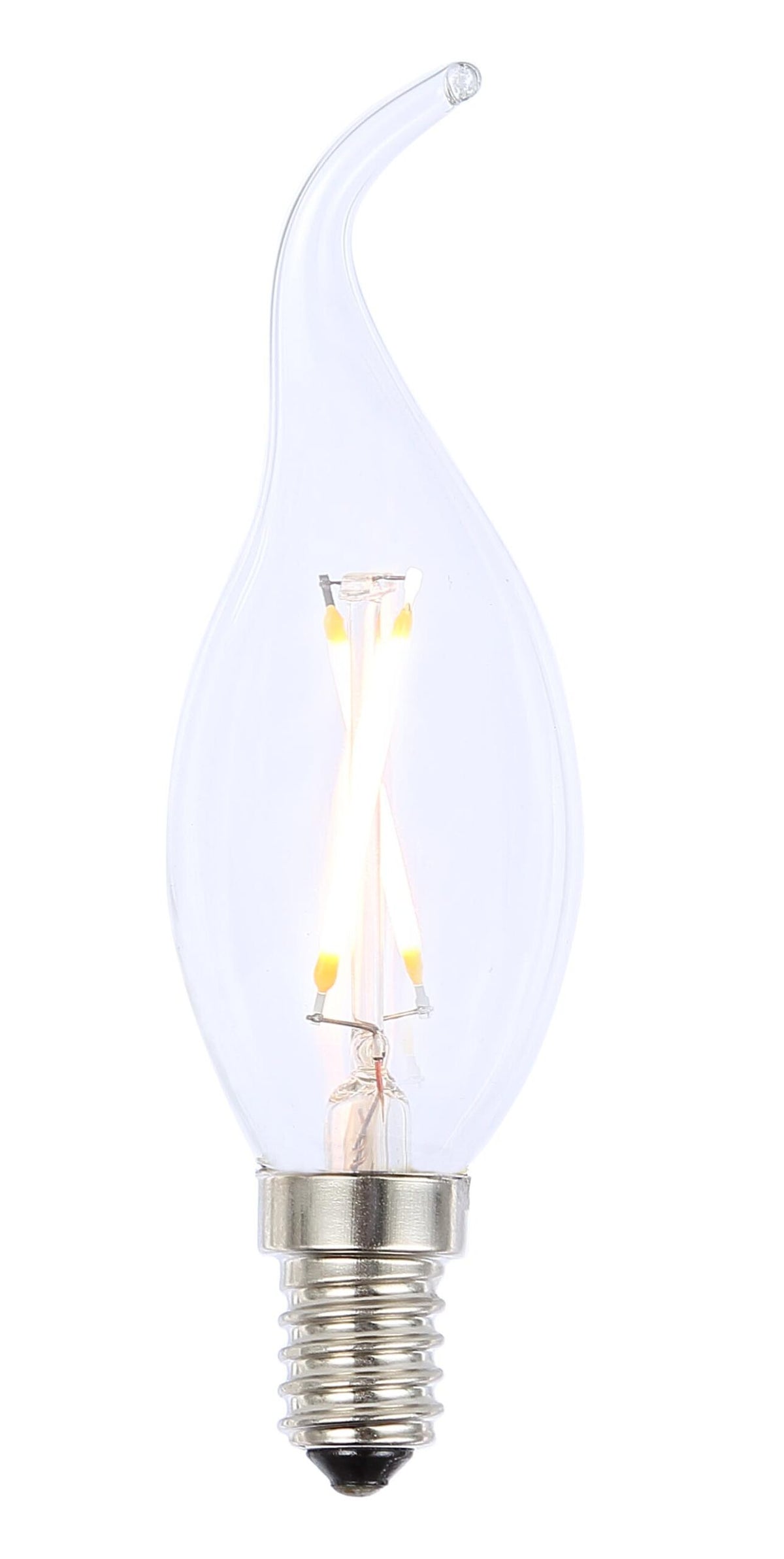 LED vintage candle lamp 2W E14 Clear