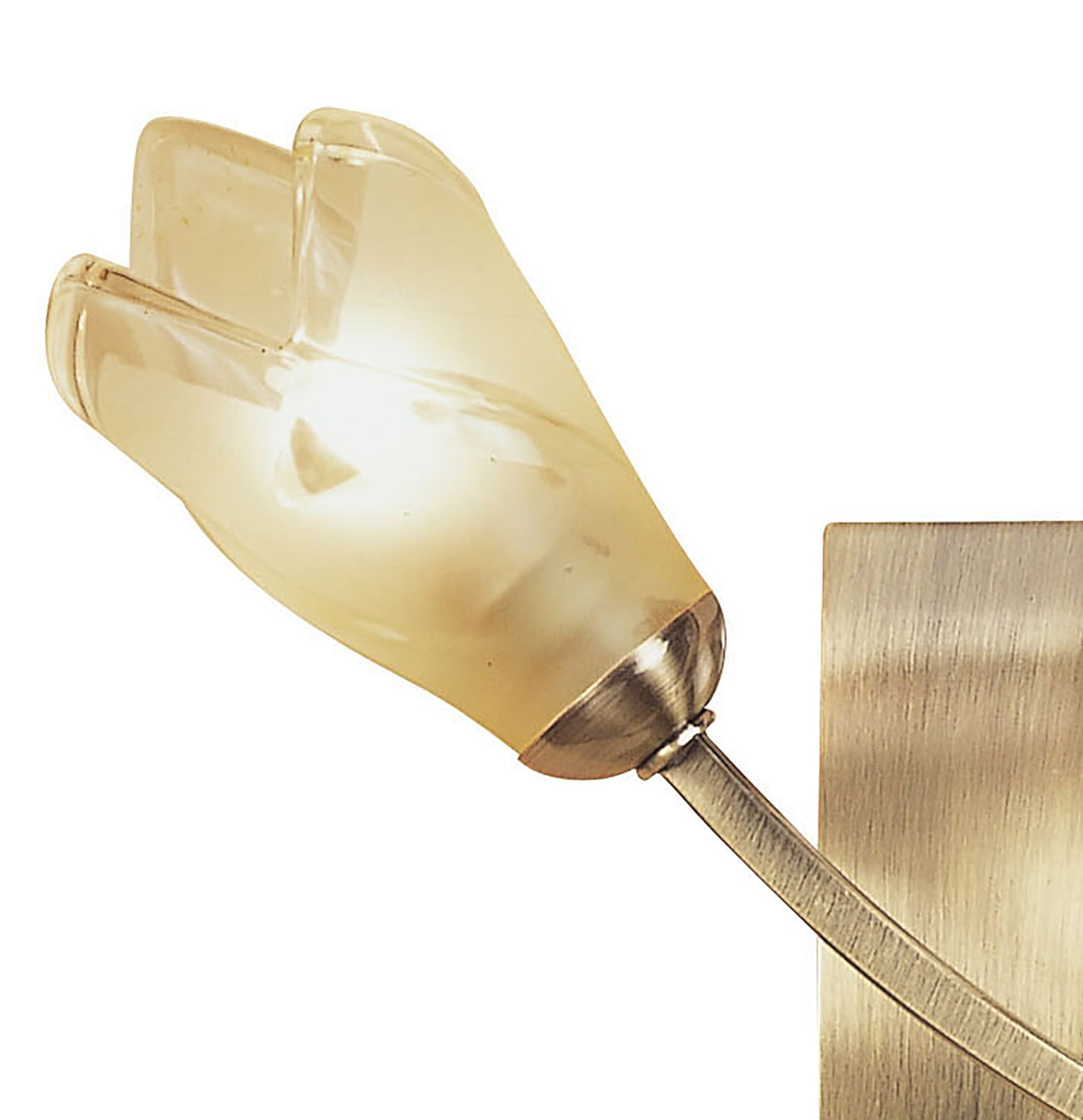 Pietra Wall Lamp Switched 2 Light G9, Antique Brass by Mantra