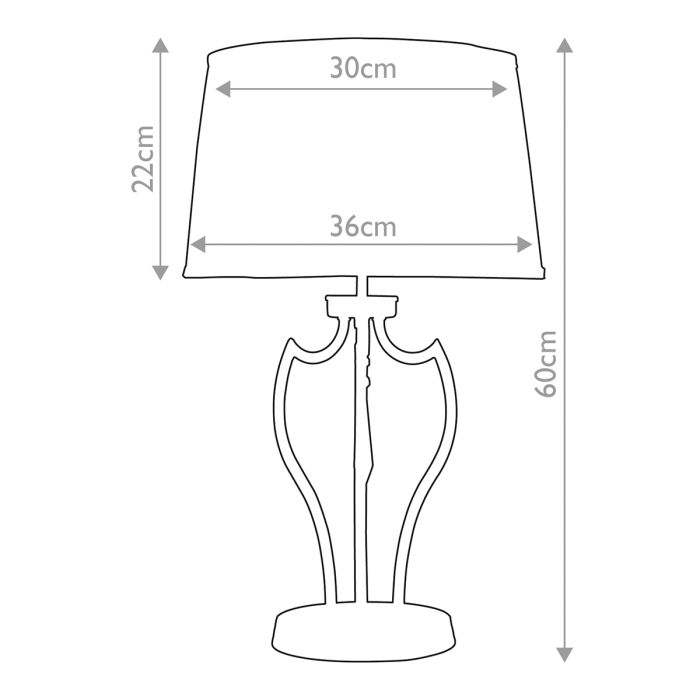 Pimlico 1 Light Table Lamp - Dark Bronze