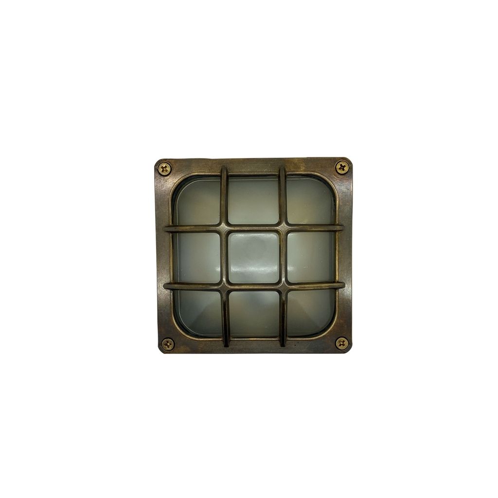 Square Bulkhead (Antique Brass)