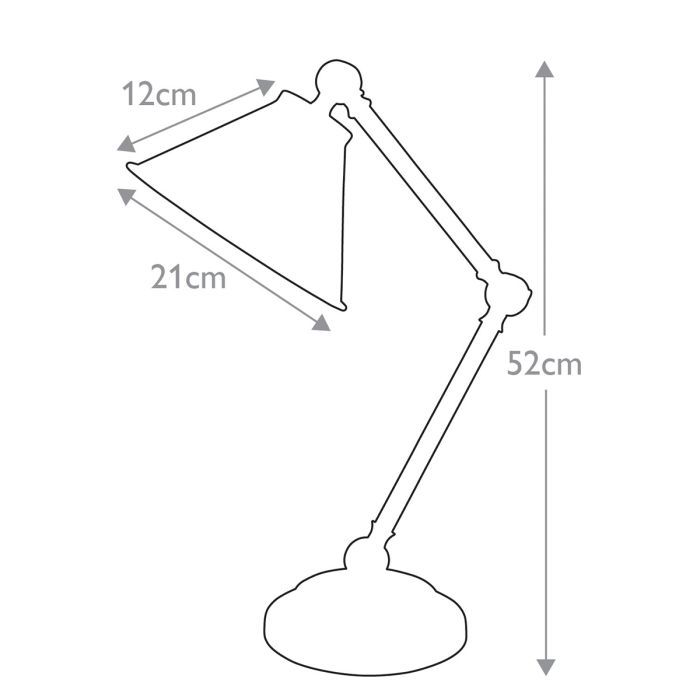 Provence Element 1 Light Mini Table Lamp - Black / Polished Brass